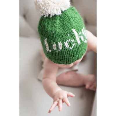 Lucky Shamrock Hand Knit Cap