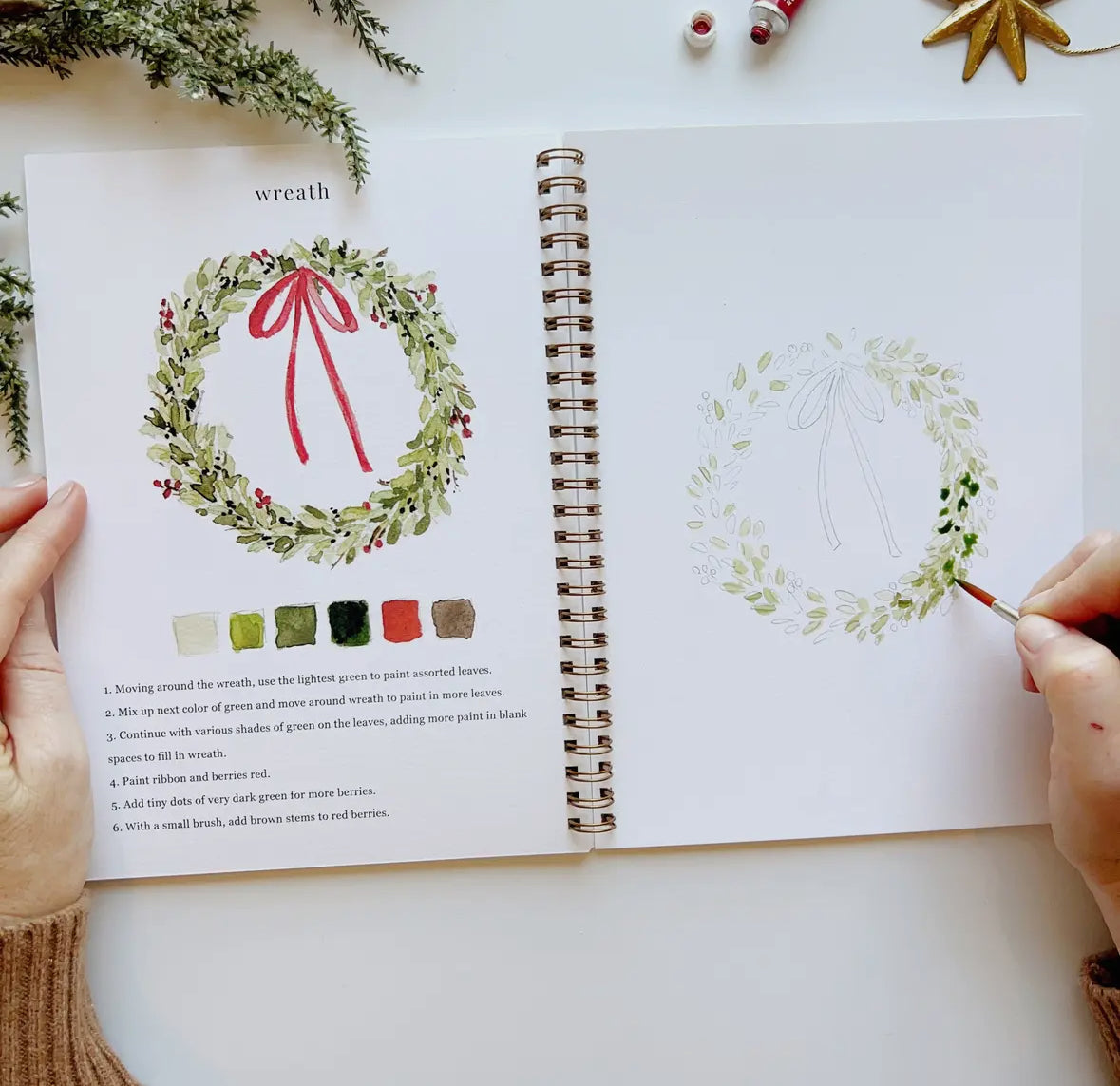 Christmas Watercolor Book