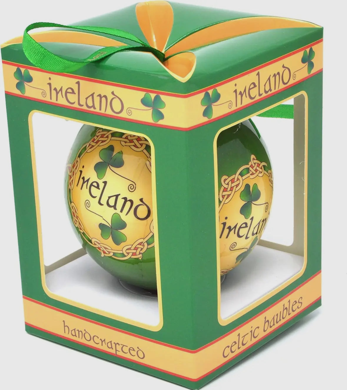 Shamrock Designed Ireland Bauble